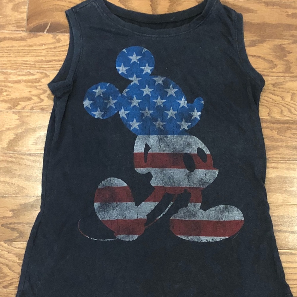 Disney Mickey Mouse XS Tank Top American Flag 7/04